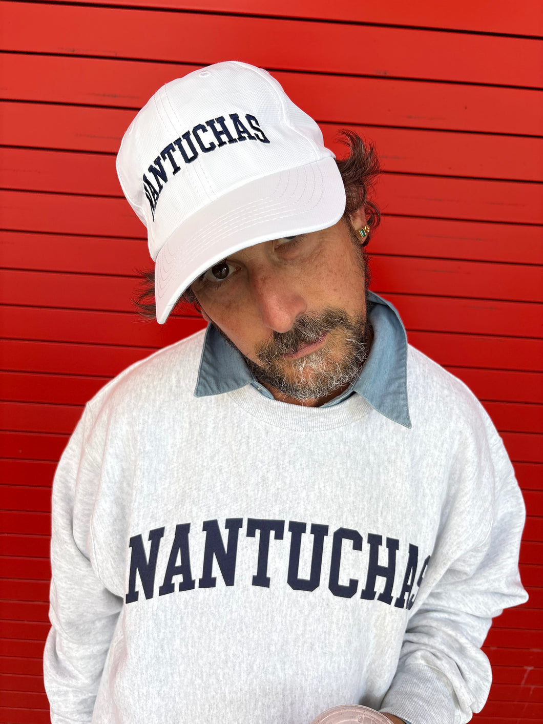 NANTUCHAS GREY CREWNECK SWEATER